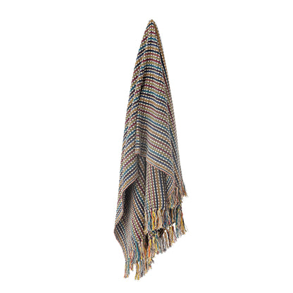 Bloomingville Lazzario Decke, Bunt, Recycelte Baumwolle