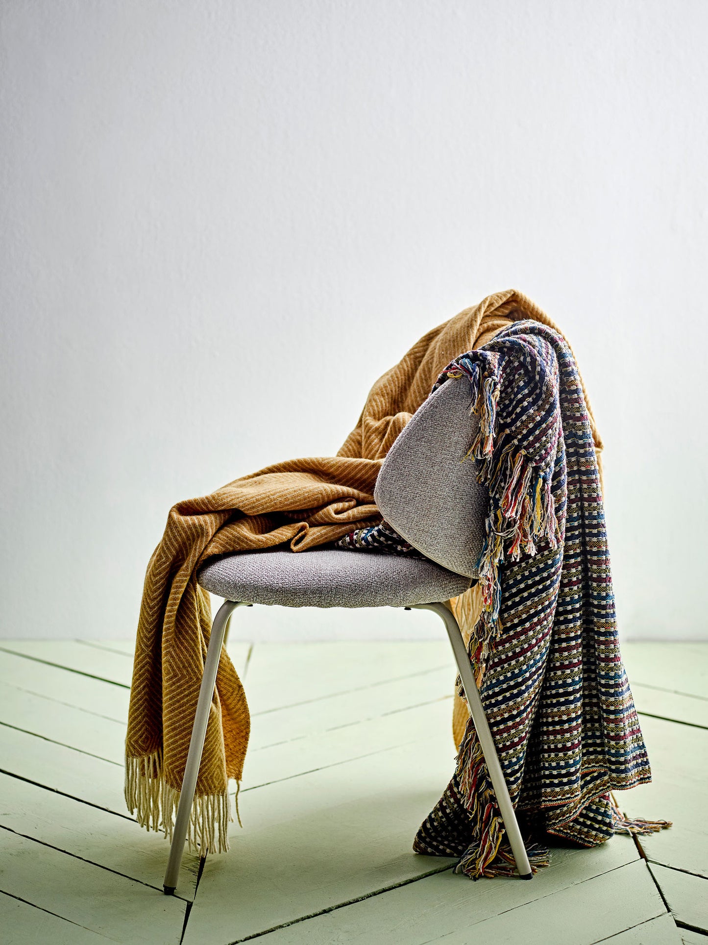 Bloomingville Lazzario Decke, Bunt, Recycelte Baumwolle