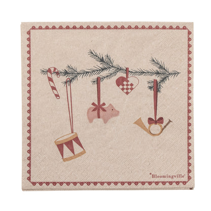 Bloomingville Yule Serviette, Natur, FSC®Recycled, Paper