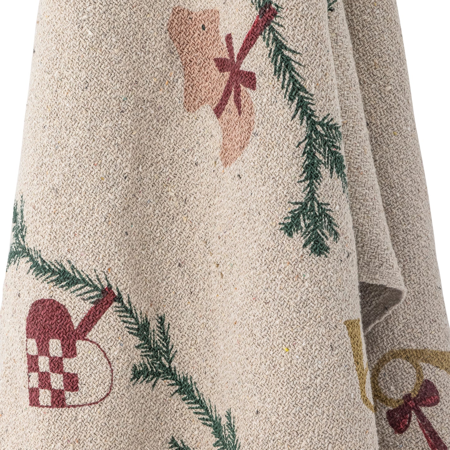 Bloomingville Yule Decke, Natur, Recycelte Baumwolle