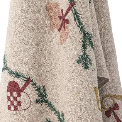 Bloomingville Yule Decke, Natur, Recycelte Baumwolle