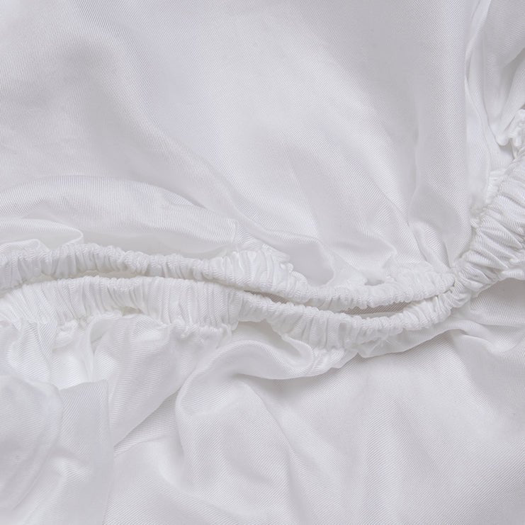 Tencel ™ Twill Spannbettlaken weiß
