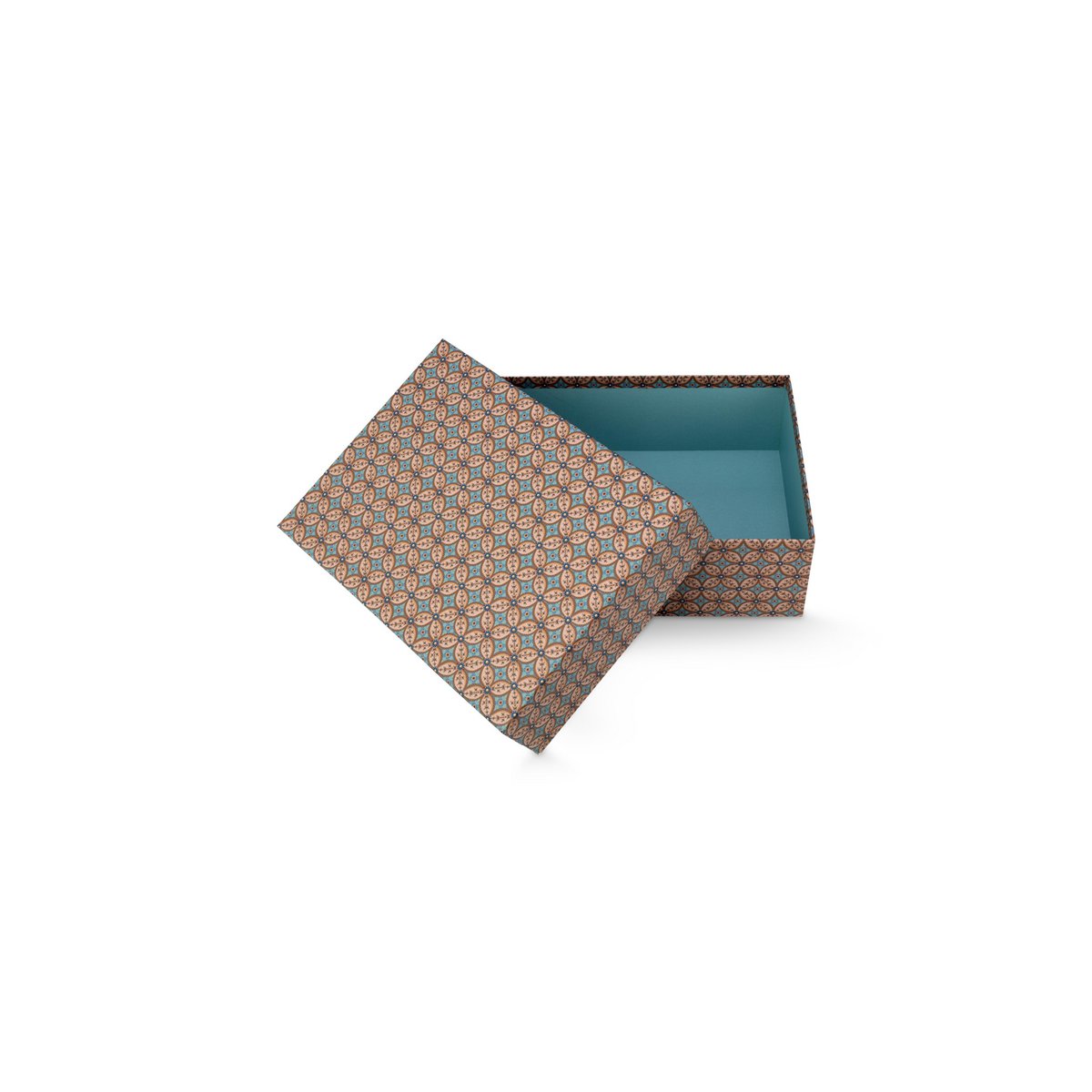 Pip Studio Aufbewahrungsbox Rectangular Blooming Tales Blue-Khaki
