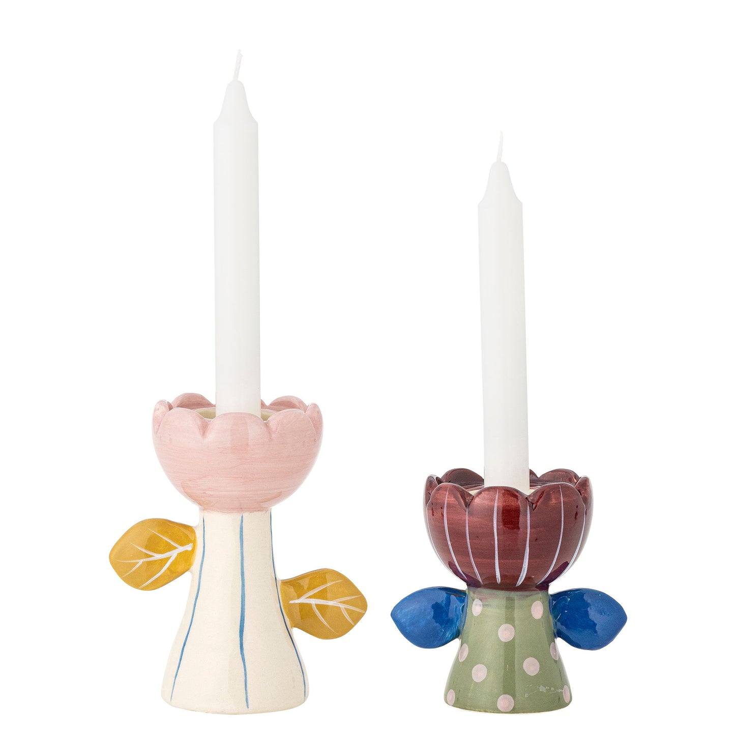 Bloomingville Florita Votive & Candle Holder, Bunt, Steingut