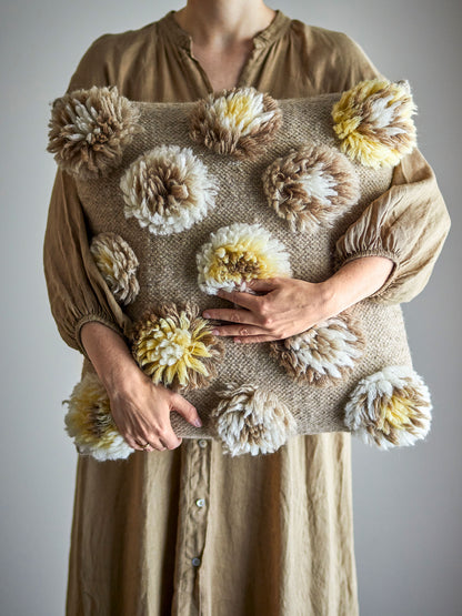 Bloomingville Somma Kissen, Natur, Wolle