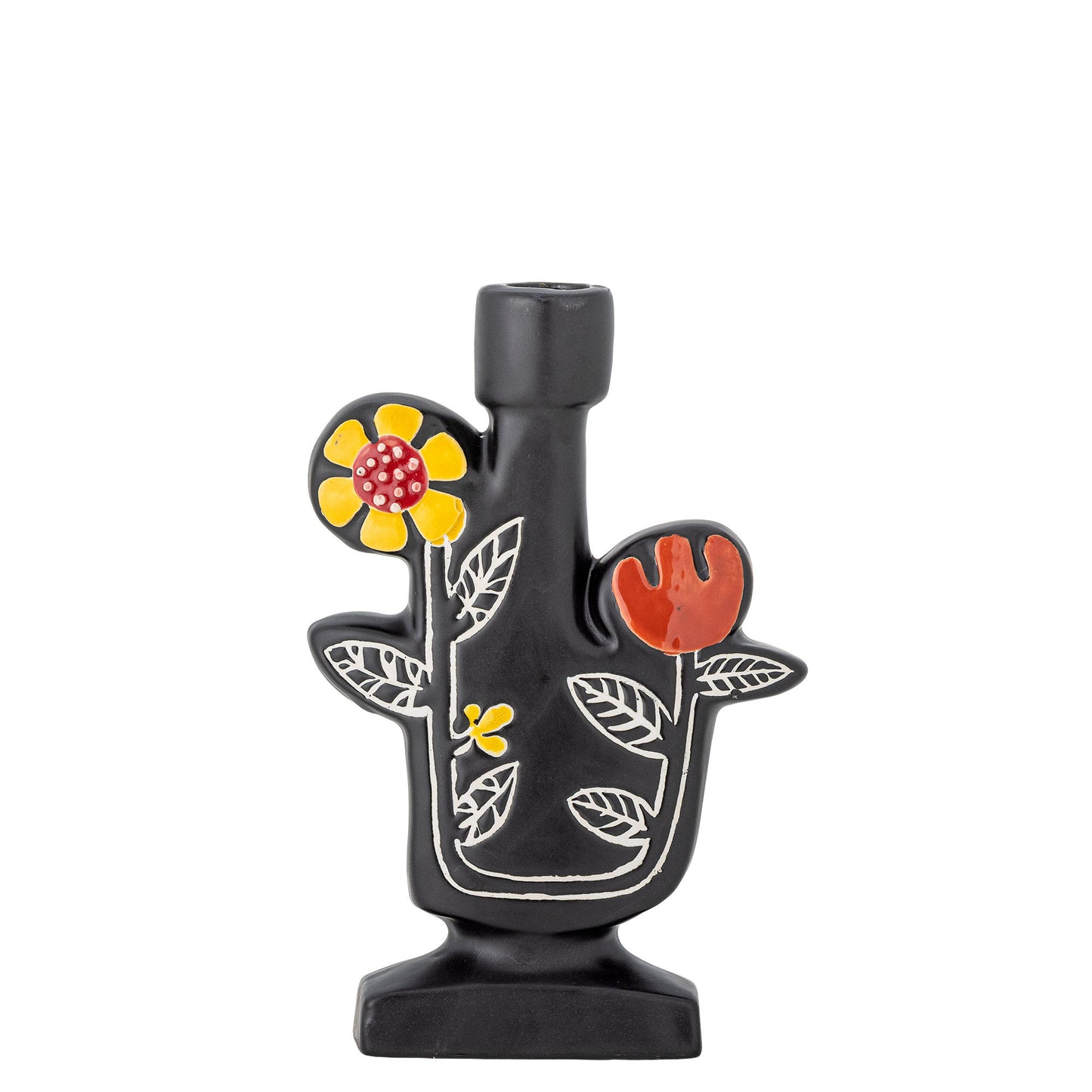Bloomingville Vivielle Kerzenhalter, Bunt, Steingut