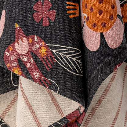 Bloomingville Vivielle Decke, Bunt, Recycelte Baumwolle