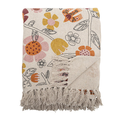 Bloomingville Vivielle Decke, Bunt, Recycelte Baumwolle