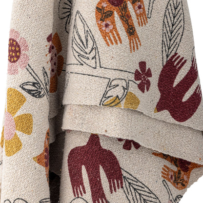 Bloomingville Vivielle Decke, Bunt, Recycelte Baumwolle