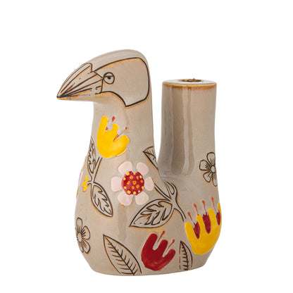 Bloomingville Vivielle Kerzenhalter, Bunt, Steingut