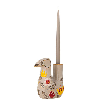 Bloomingville Vivielle Kerzenhalter, Bunt, Steingut