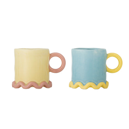Bloomingville Polly Becher, Bunt, Steingut