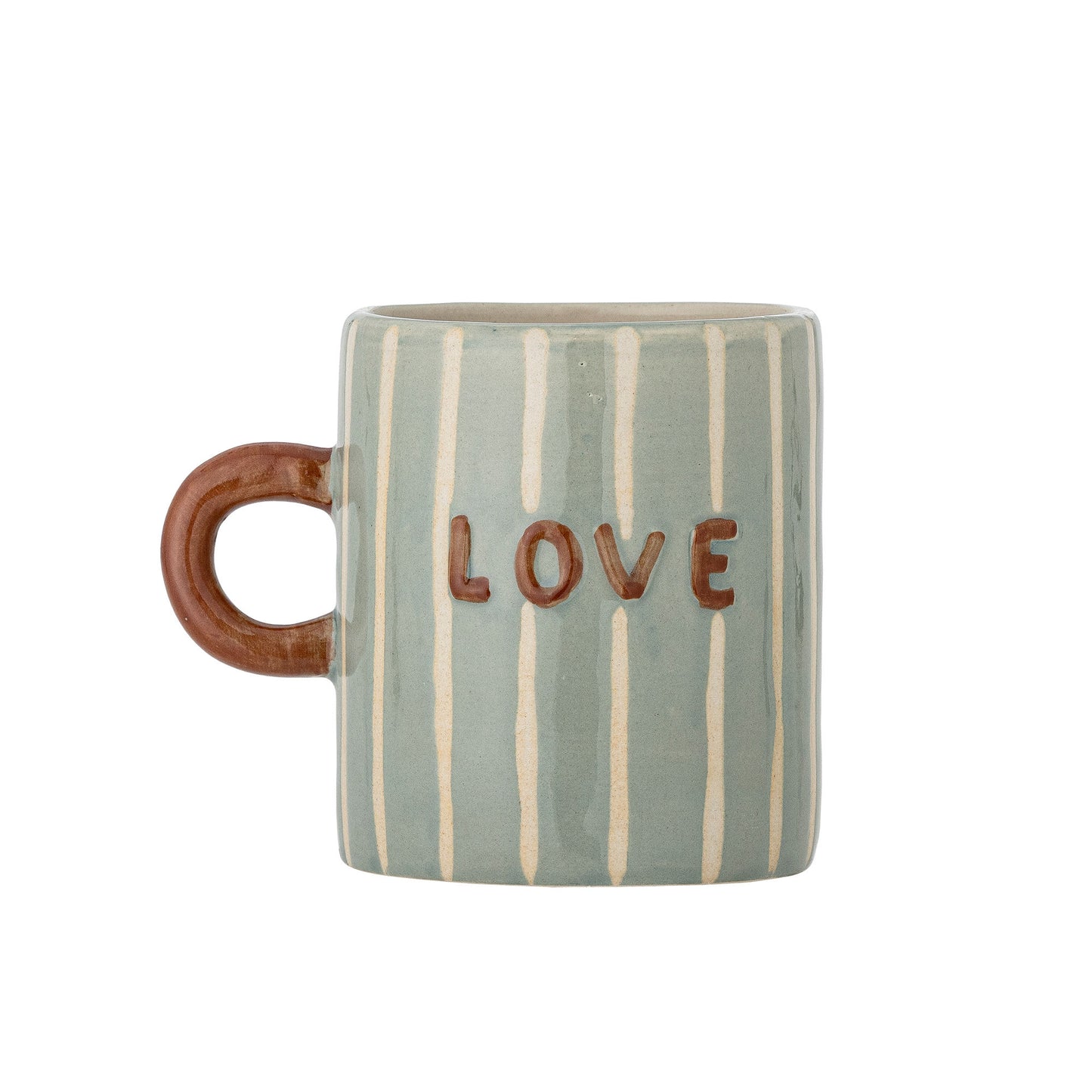 Bloomingville Cherish Becher, Blau, Steingut