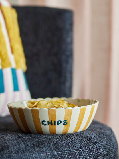 Bloomingville Chip Schale, Bunt, Steingut