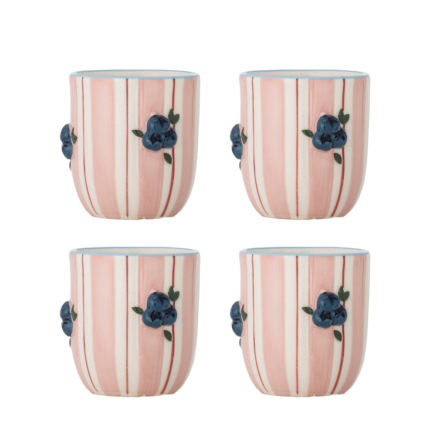 Bloomingville Carry Tasse, Rose, Steingut