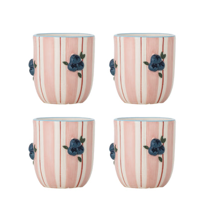 Bloomingville Carry Tasse, Rose, Steingut