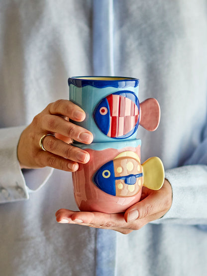 Bloomingville Willy Tasse, Bunt, Steingut