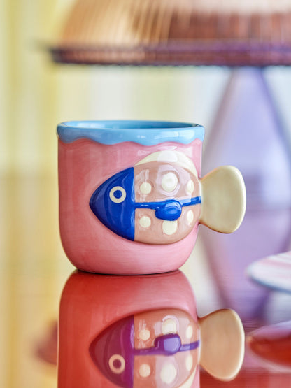 Bloomingville Willy Tasse, Bunt, Steingut