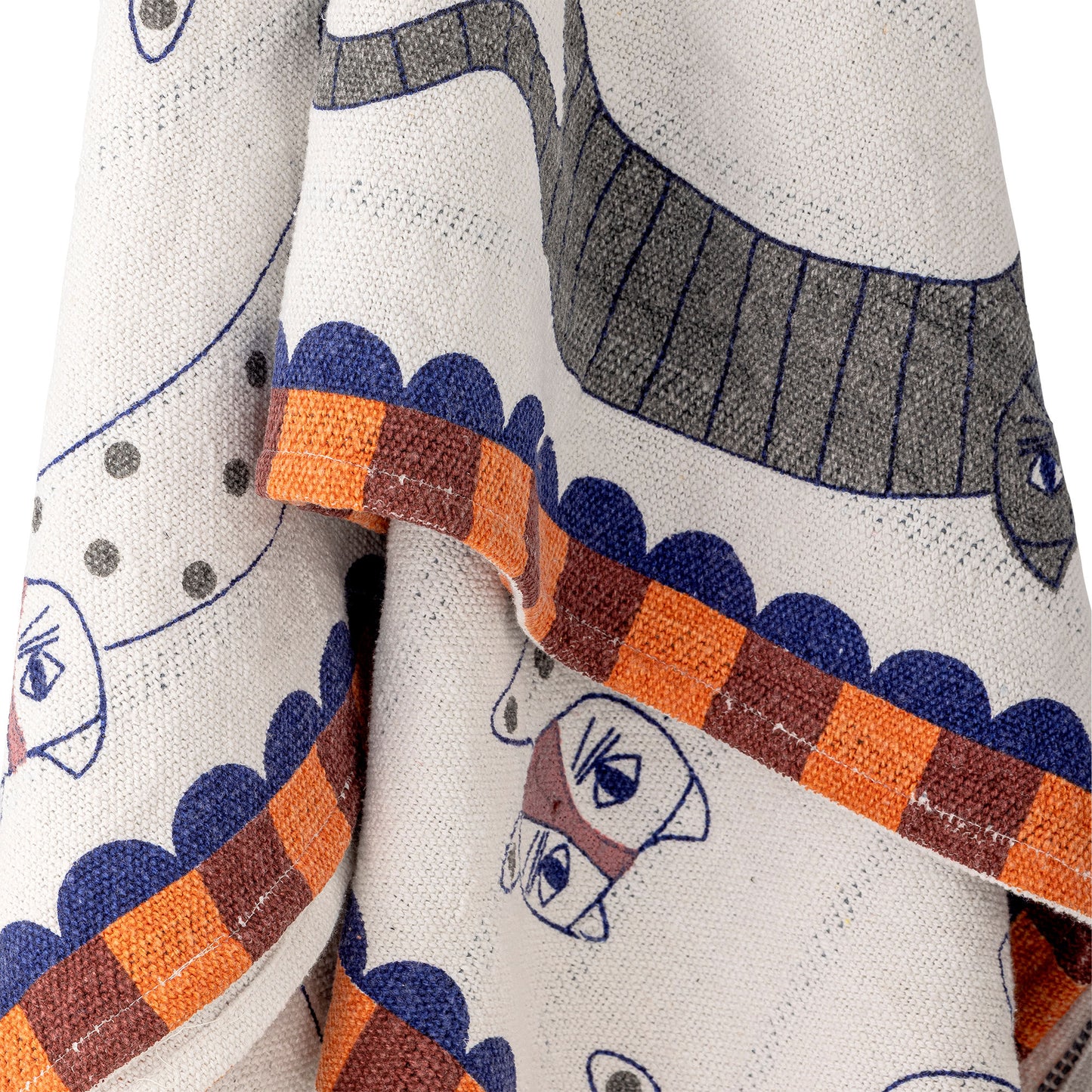 Bloomingville Missy Decke, Bunt, Recycelte Baumwolle