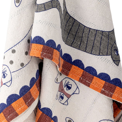 Bloomingville Missy Decke, Bunt, Recycelte Baumwolle