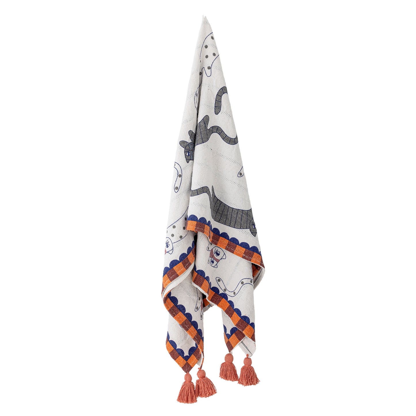 Bloomingville Missy Decke, Bunt, Recycelte Baumwolle