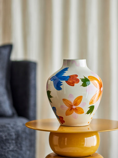 Bloomingville Maricala Vase, Bunt, Steingut