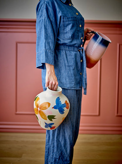 Bloomingville Maricala Vase, Bunt, Steingut