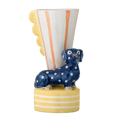Bloomingville Dachsy Vase, Bunt, Steingut