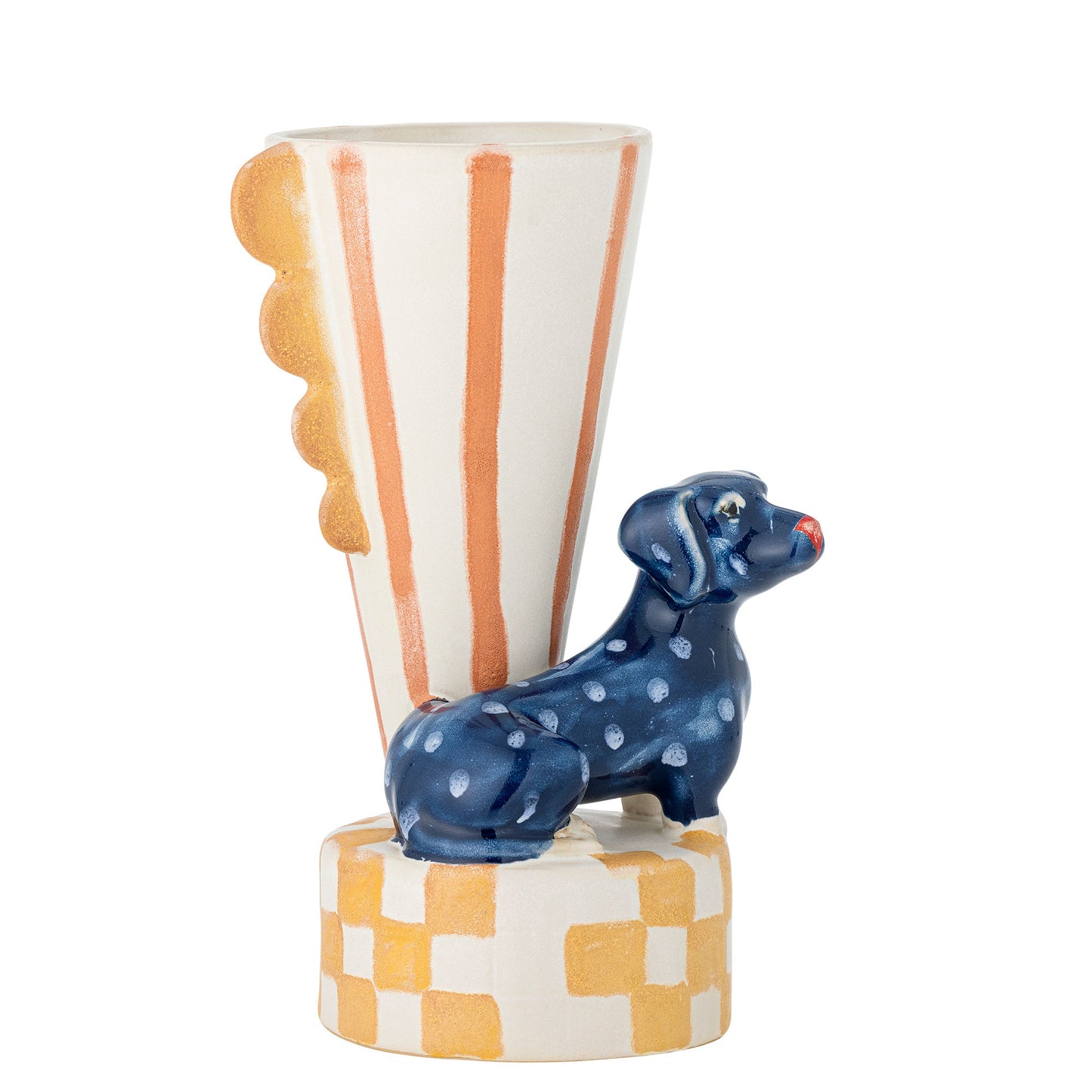 Bloomingville Dachsy Vase, Bunt, Steingut