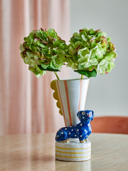 Bloomingville Dachsy Vase, Bunt, Steingut