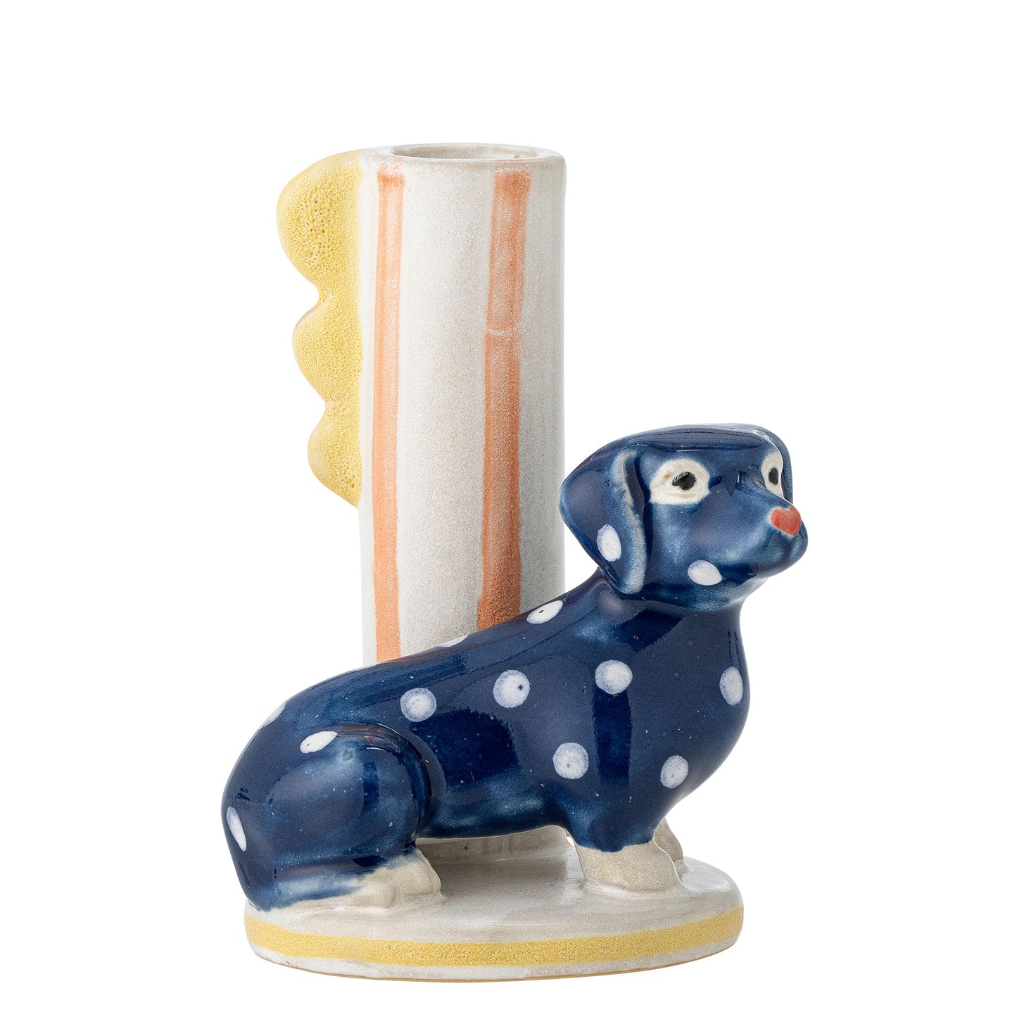 Bloomingville Dachsy Kerzenhalter, Bunt, Steingut