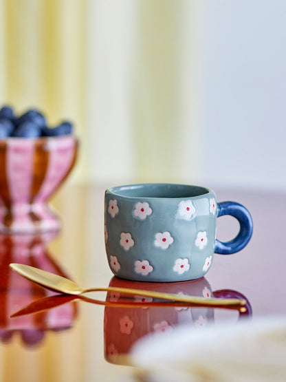 Bloomingville Nini Tasse, Blau, Steingut