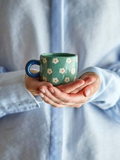 Bloomingville Nini Tasse, Blau, Steingut