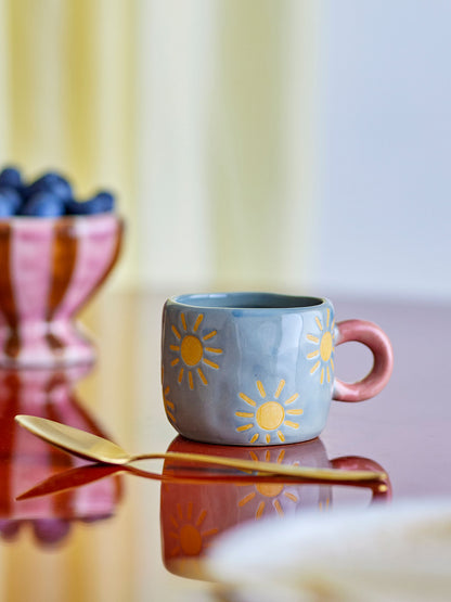 Bloomingville Nini Tasse, Blau, Steingut