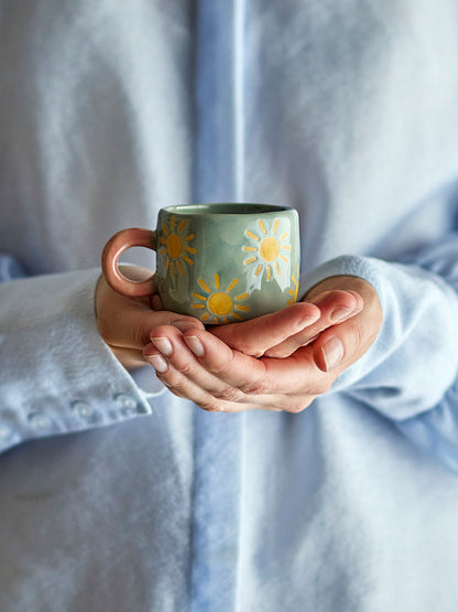 Bloomingville Nini Tasse, Blau, Steingut