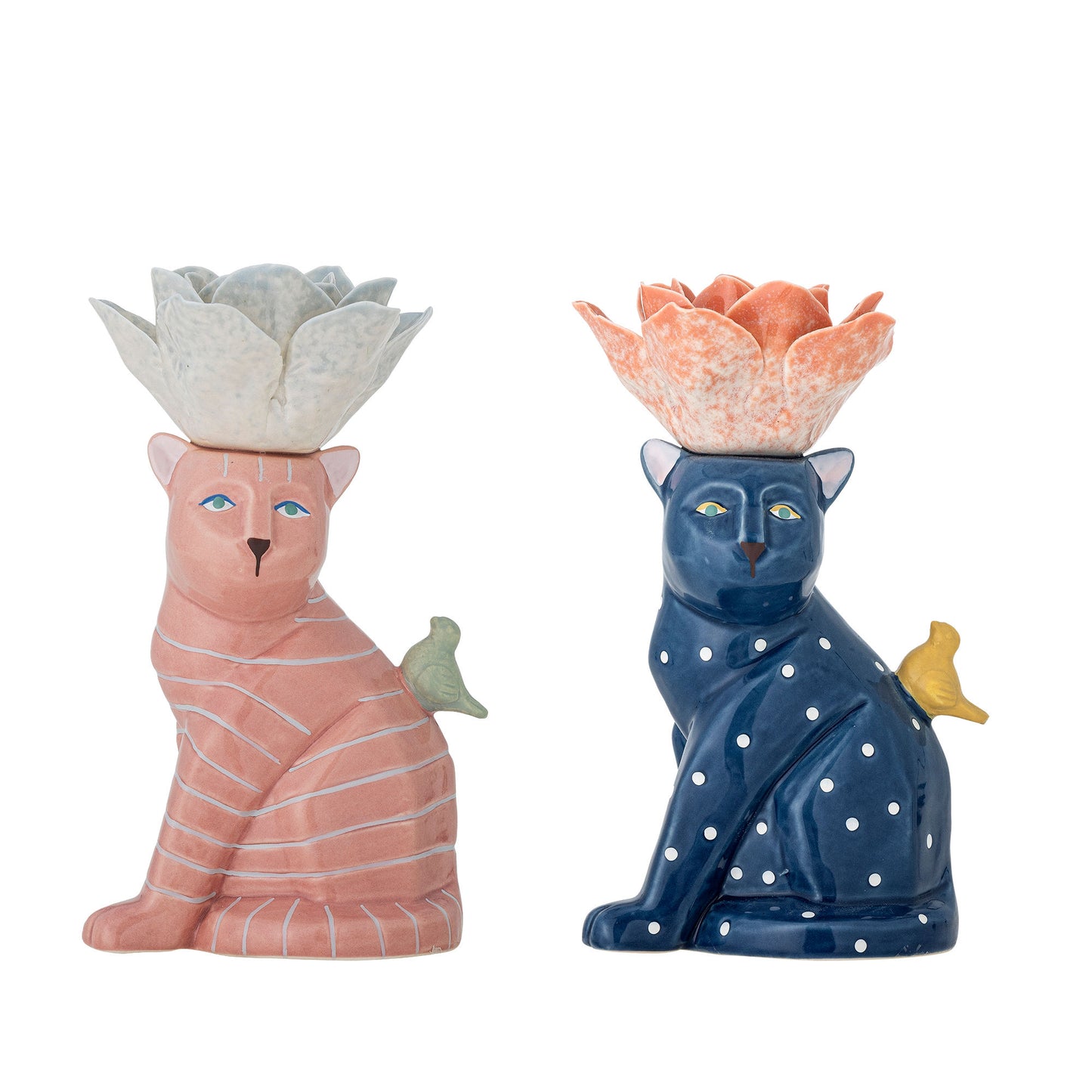 Bloomingville Eri Kerzenhalter, Bunt, Steingut