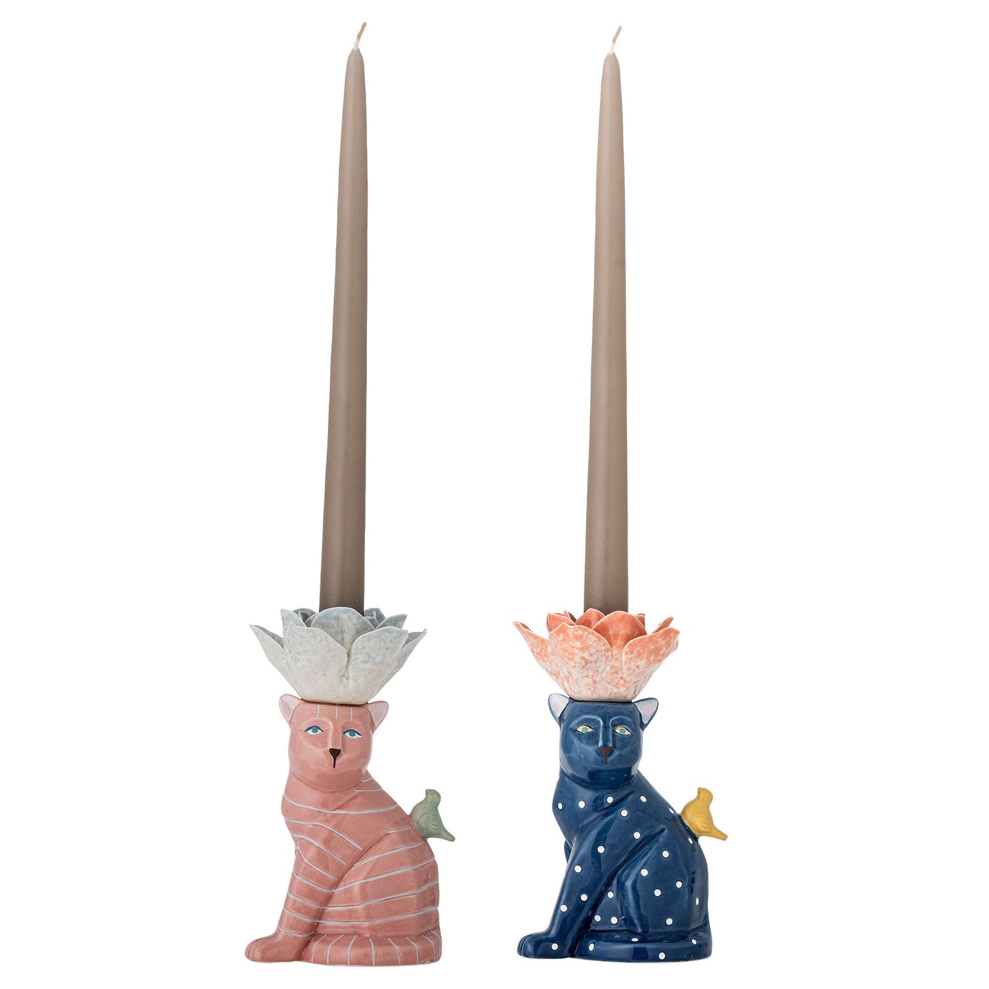 Bloomingville Eri Kerzenhalter, Bunt, Steingut