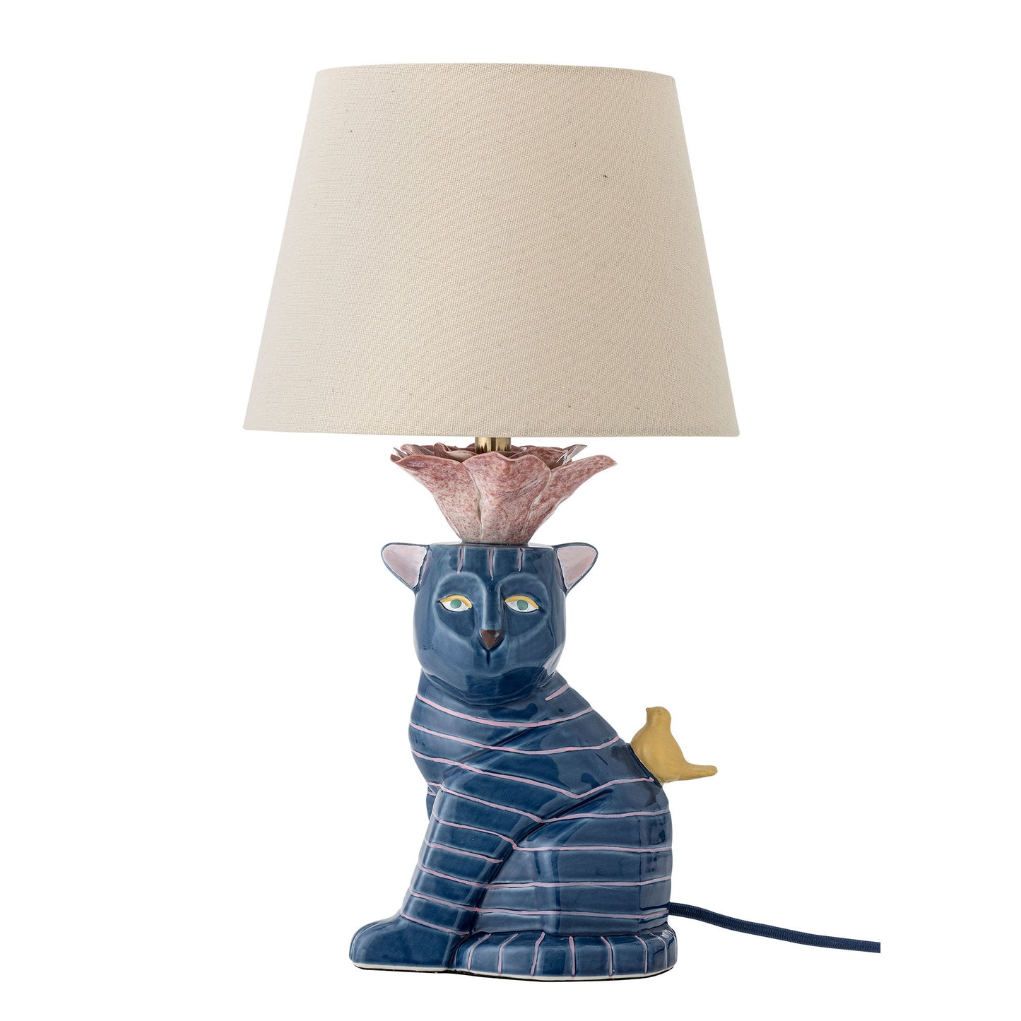 Bloomingville Eri Tischlampe, Bunt, Steingut