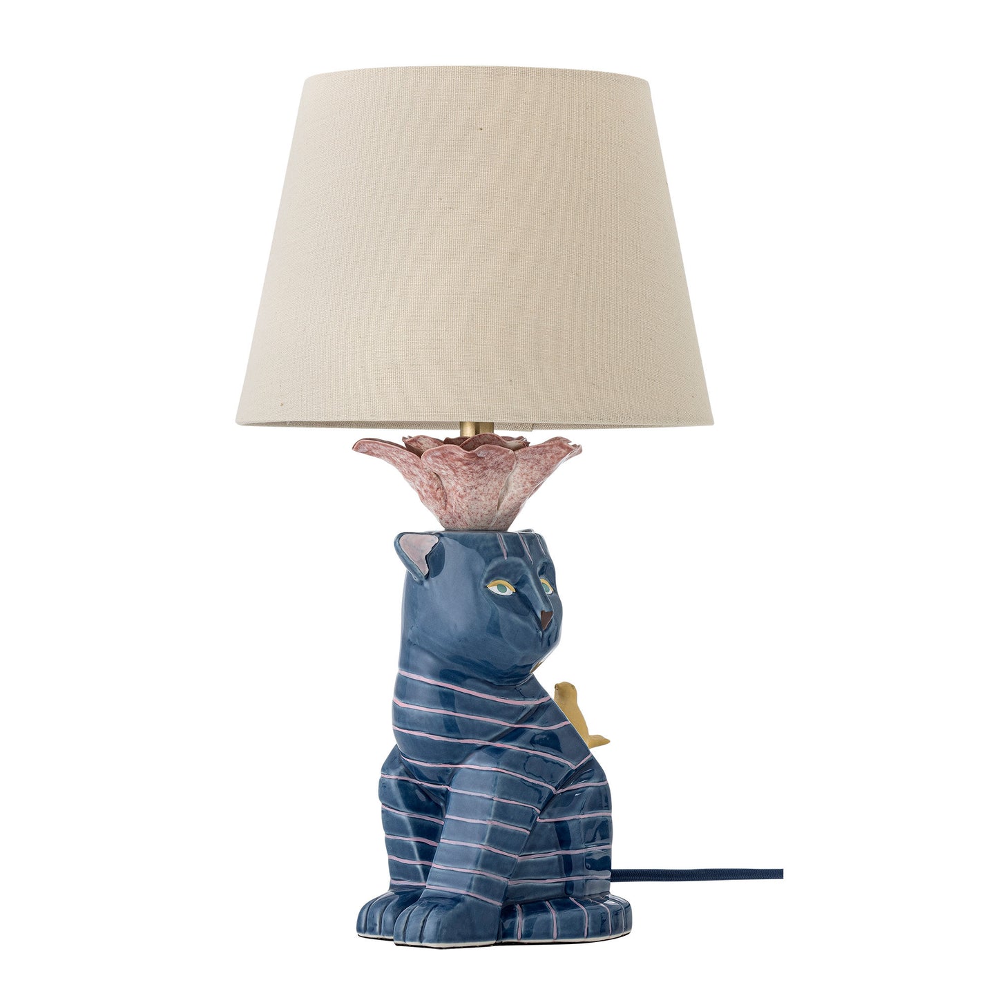 Bloomingville Eri Tischlampe, Bunt, Steingut