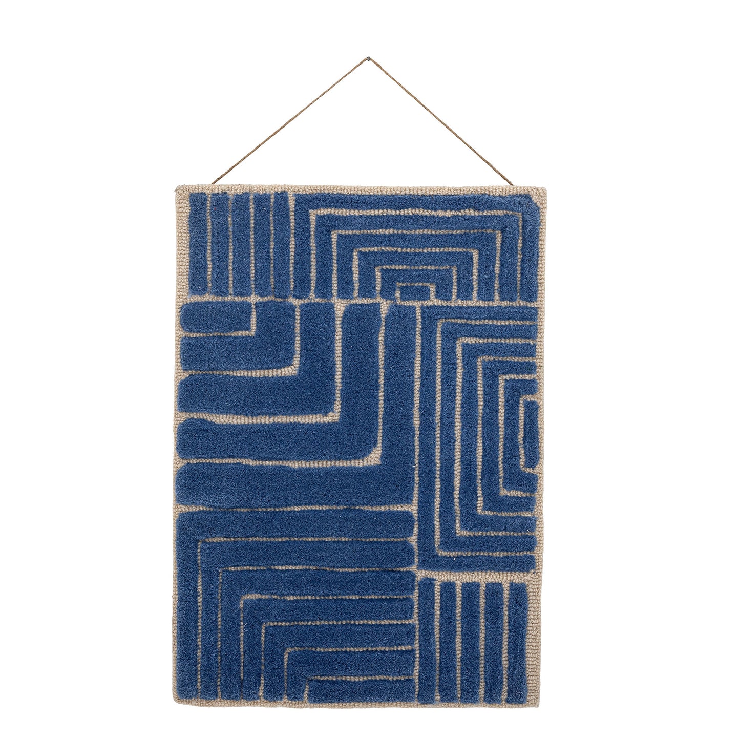 Bloomingville Velva Wanddekoration, Blau, Wolle OEKO-TEX®