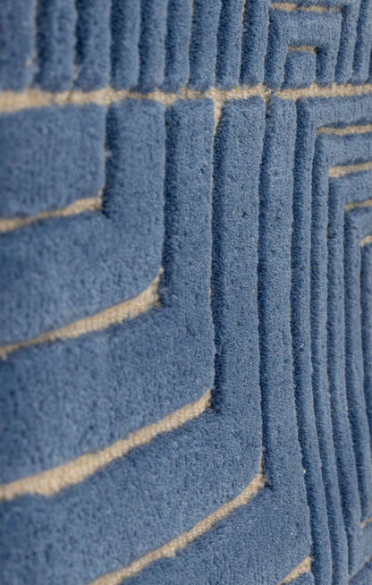 Bloomingville Velva Wanddekoration, Blau, Wolle OEKO-TEX®