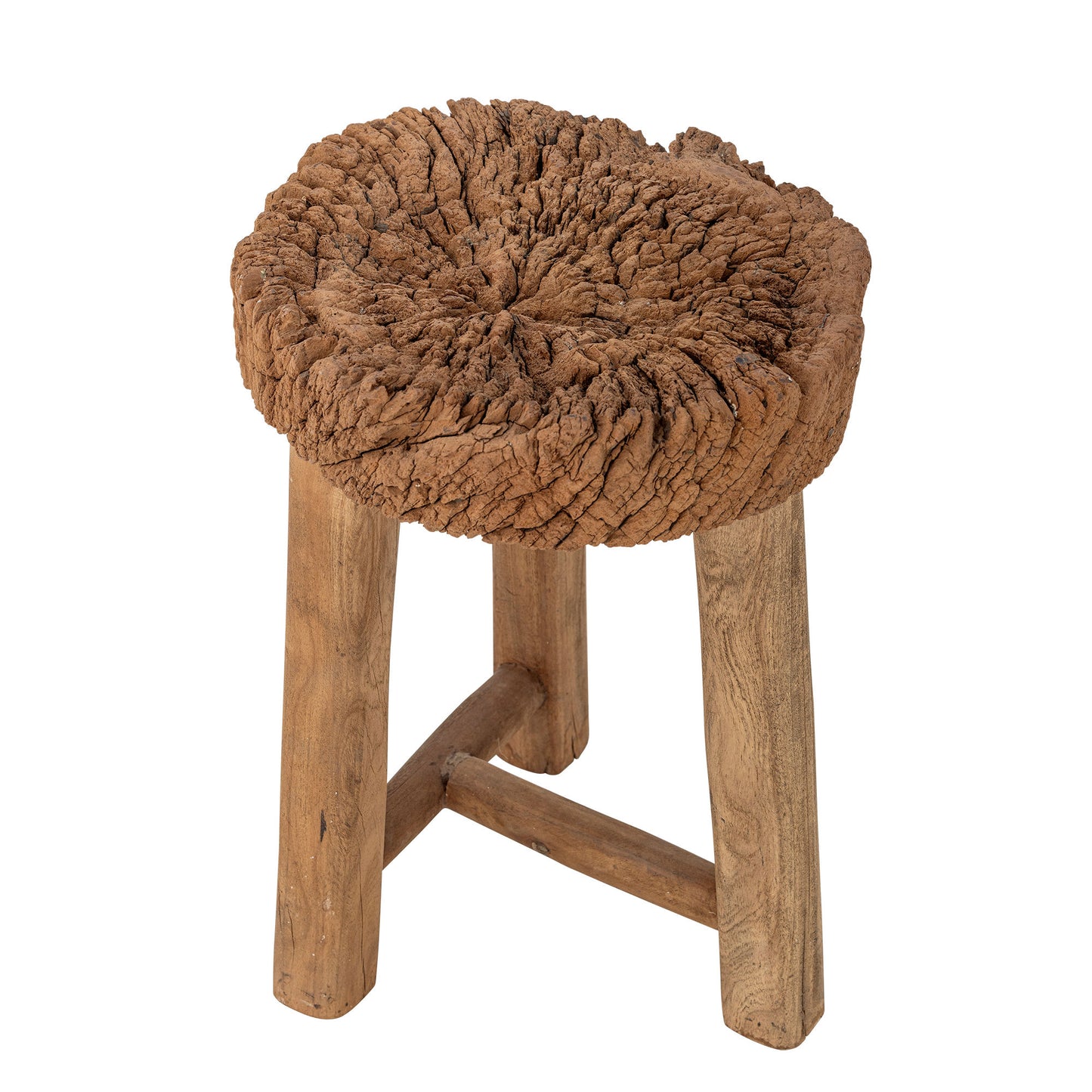 Bloomingville Delray Hocker, Natur, Recyceltes Holz