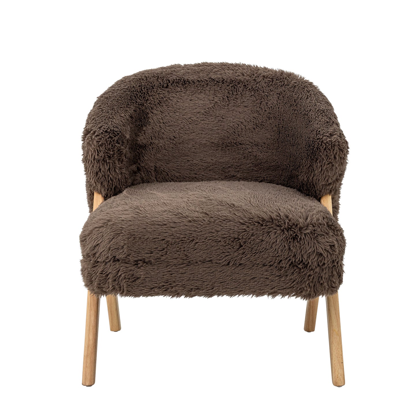 Bloomingville Camino Loungesessel, Braun, FSC®100%, Gummibaumholz