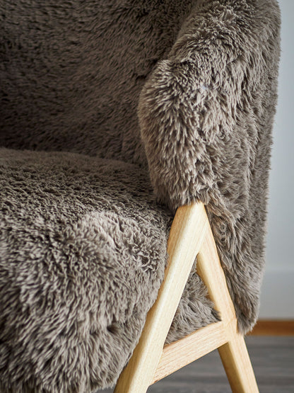 Bloomingville Camino Loungesessel, Braun, FSC®100%, Gummibaumholz