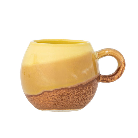 Bloomingville Paula Tasse, Gelb, Steingut