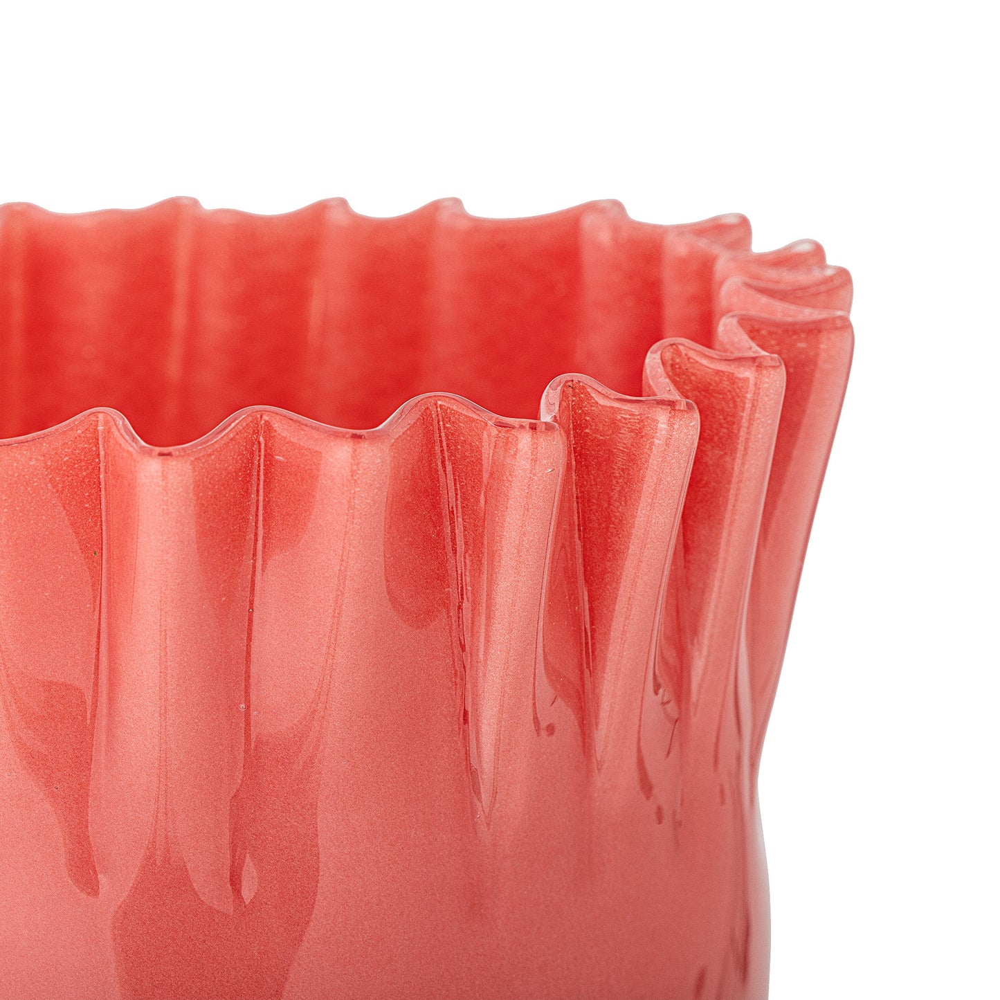 Bloomingville Janine Vase, Orange, Glas