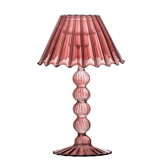 Bloomingville Cisco Teelichthalter, Rot, Glas