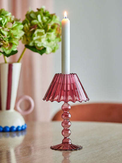 Bloomingville Cisco Teelichthalter, Rot, Glas