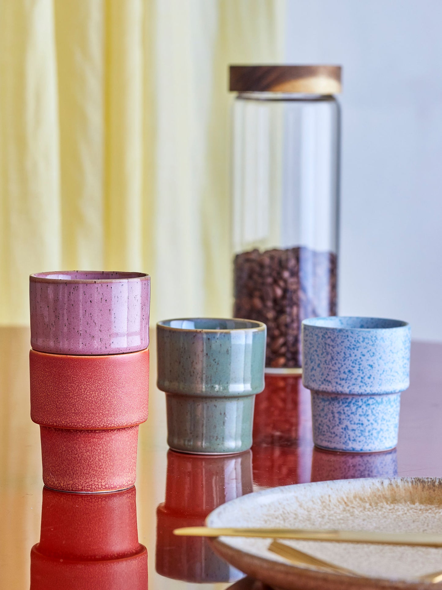 Bloomingville Ewan Espressotasse, Bunt, Steingut