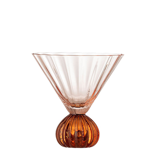 Bloomingville Taurin Cocktailglas, Rose, Glas